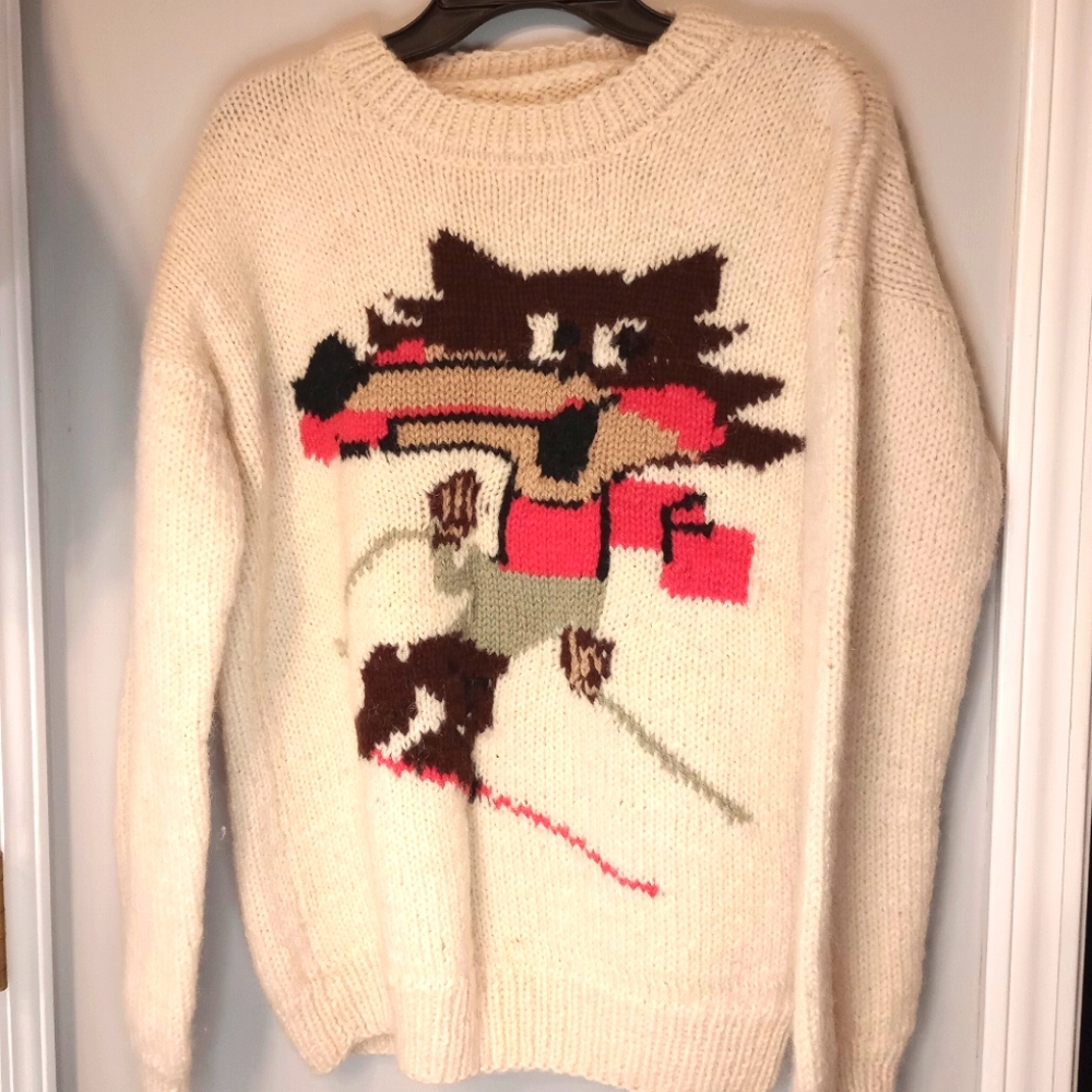 Vintage Wool Knit Sweater - Adult - one of a kind